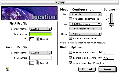 AOL Modem Config image