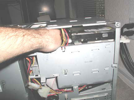 plugging in IDE cable