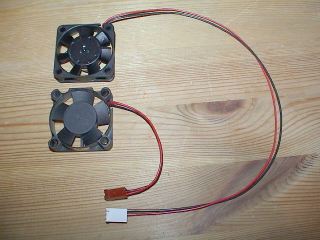 stock fan below replacement fan