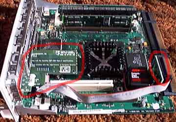 motherboard with card installed image