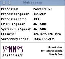 McKinney's Sonnet Metronome results