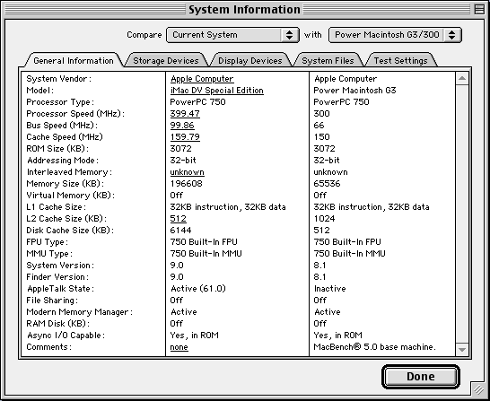 pic of iMac DV system info: imac_sysinfo.gif